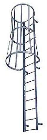 Modular Access Ladders with Cage