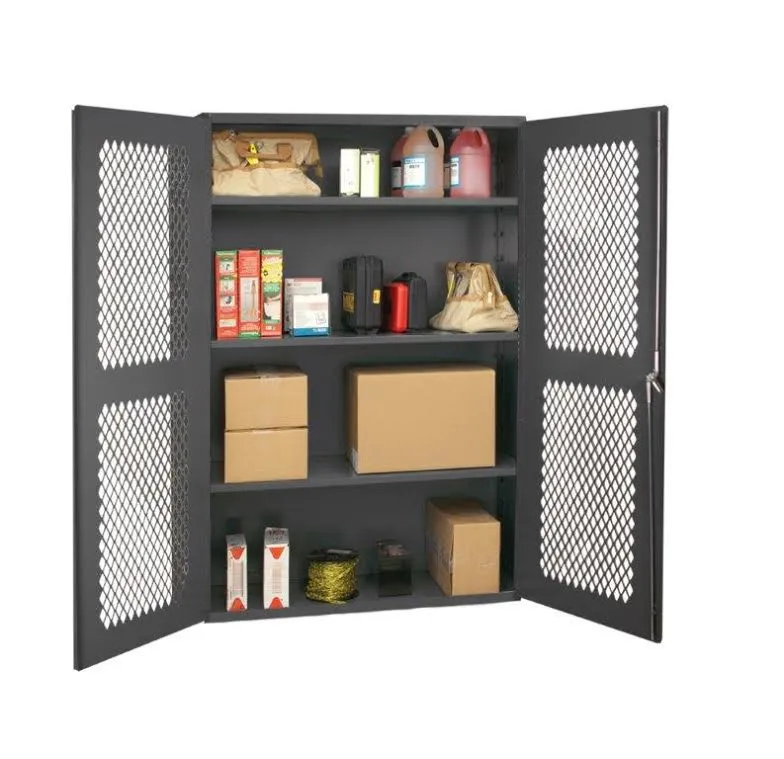 See Through Cabinets With Expanded Metal Doors