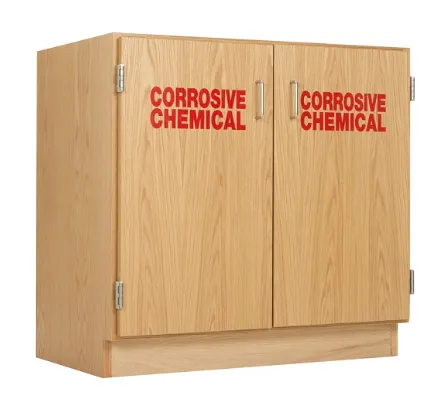 Wooden Chemical Storage Cabinet