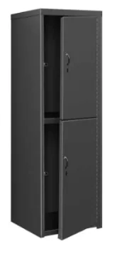 Double Tier Black Lockers