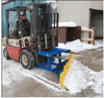 Forklift Mounted Snow Plow 