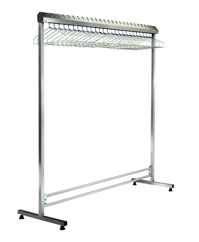 Gowning Rack with Hanger Rail