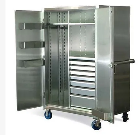 Deluxe Stainless Steel Mobile Cabinet