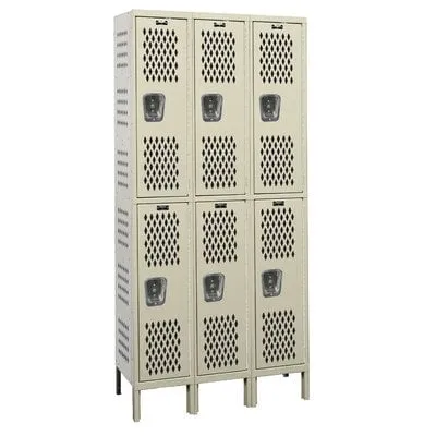 Ventilated Double Tier Lockers