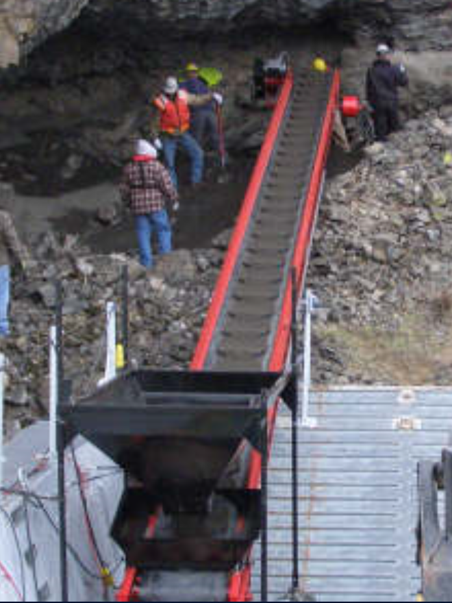 heavy duty dry use aggregate conveyor